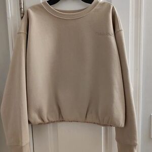 Calvin Klein Women's Cream Sweatshirt